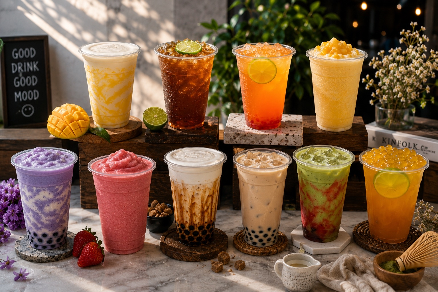 Little Myanmar bubble tea drink